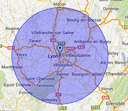 Zones d'intervention Ramonage à Lyon et dans le Rhône