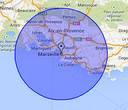 Zones d'intervention Ramonage à Marseille et dans les Bouches-du-Rhône